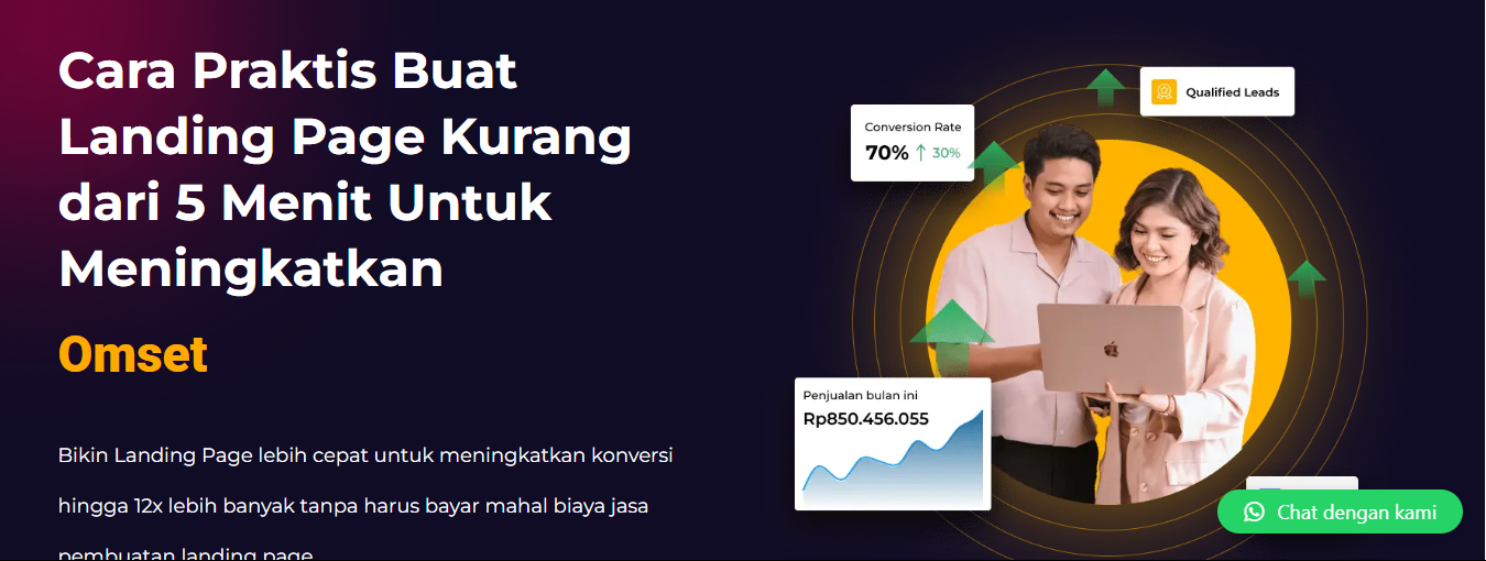 Contoh headline copywritting landing page